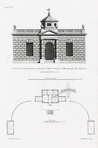 Architecture Stately Homes Vitruvius Britannicus Ebberton Lodge 1715 - Panteek Antique Prints