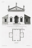 Architecture Stately Homes Vitruvius Britannicus Hall Barn 1715 - Panteek Antique Prints