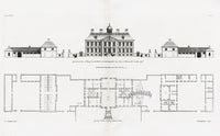 Architecture Stately Homes Vitruvius Britannicus Horse heath 1715 - Panteek Antique Prints