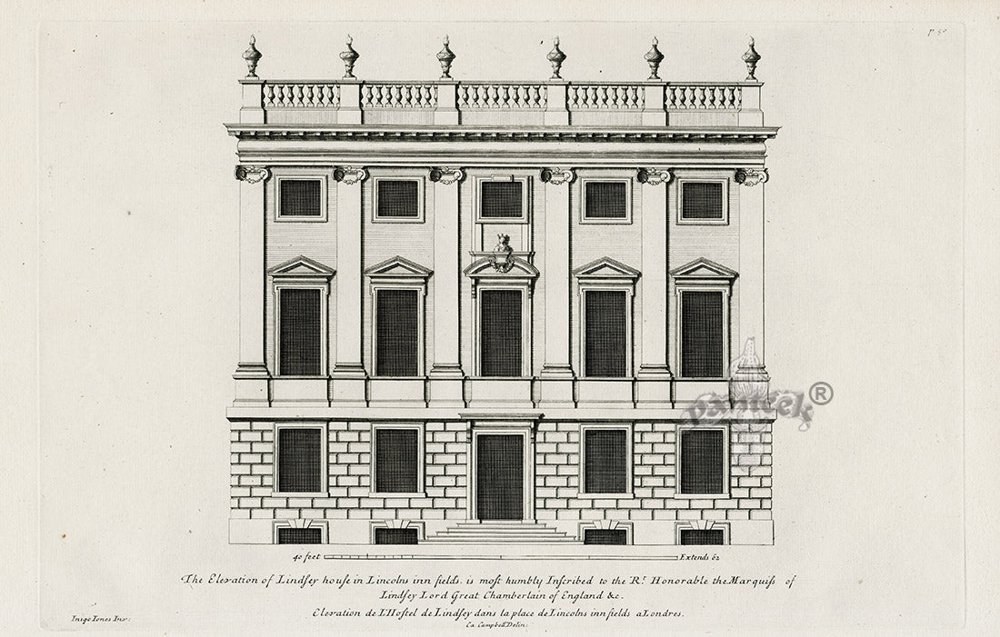 Architecture Stately Homes Vitruvius Britannicus Lindsey 1715