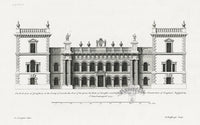Architecture Stately Homes Vitruvius Britannicus N. Grimsthorp 1715 - Panteek Antique Prints