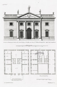 Architecture Stately Homes Vitruvius Britannicus North Riding 1715 - Panteek Antique Prints