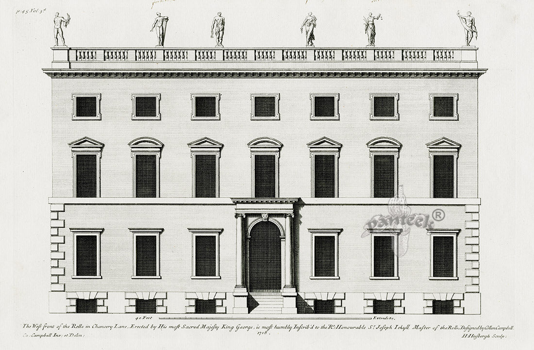 Architecture Stately Homes Vitruvius Britannicus Rolls 1715