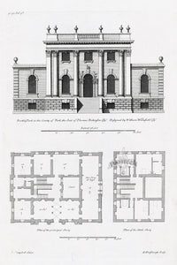 Architecture Stately Homes Vitruvius Britannicus Rookby Park 1715 - Panteek Antique Prints