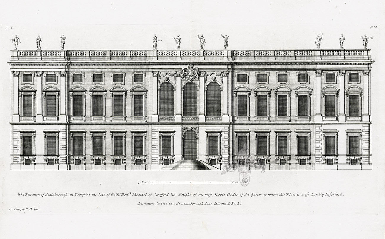 Architecture Stately Homes Vitruvius Britannicus Stainborough 1715