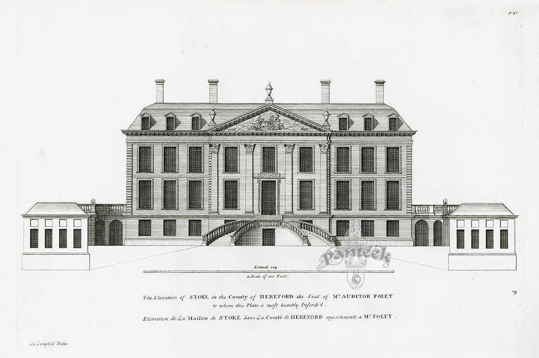 Architecture Stately Homes Vitruvius Britannicus Stoke 1715