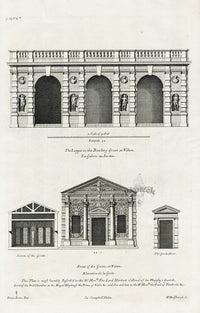Architecture Stately Homes Vitruvius Britannicus Wilton 1715 - Panteek Antique Prints