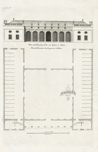 Architecture Stately Homes Vitruvius Britannicus Wilton Offices 1715 - Panteek Antique Prints