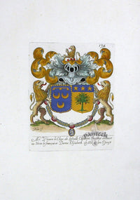 Armorial Universal Engraving by Segoing Pierre le Clerc - Panteek Antique Prints