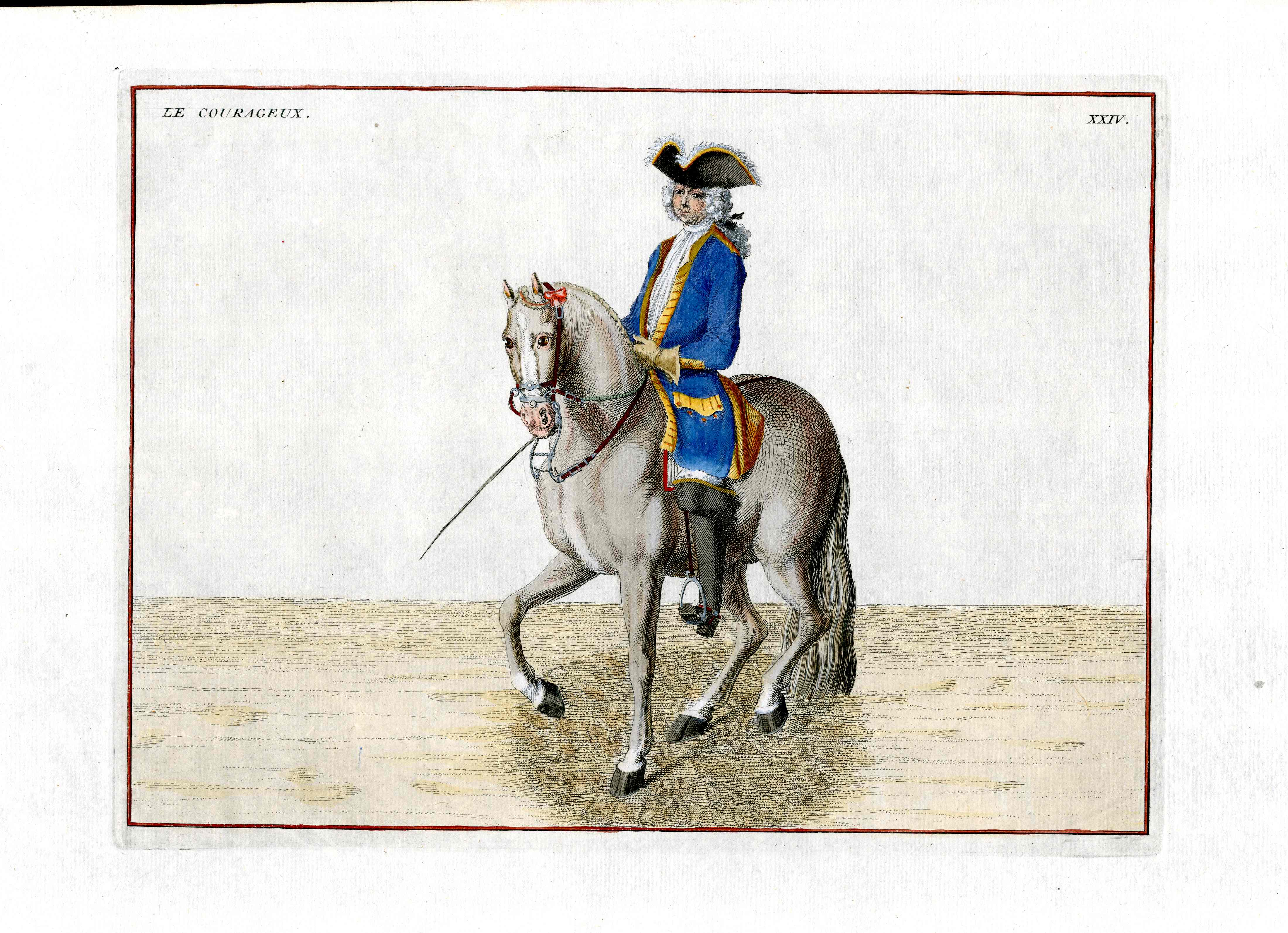 Baron Eisenberg Antique Horse Print Cheval Le Courageux