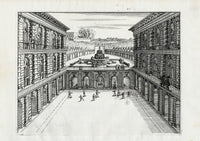 Bockler Architectura Curiosa Nova Artichoke Fountain - Panteek Antique Prints