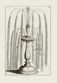 Bockler Architectura Curiosa Nova Fountain, 19 Spout 2 Tier - Panteek Antique Prints