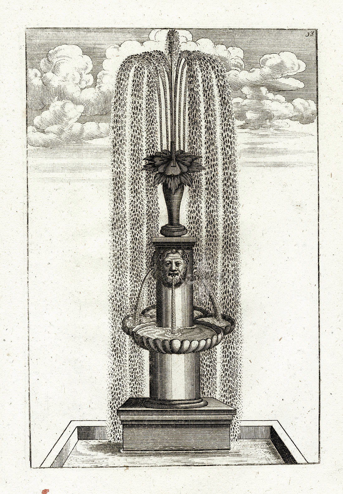 Bockler Architectura Curiosa Nova Fountain, Clam Shells