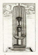 Bockler Architectura Curiosa Nova Fountain, Clam Shells - Panteek Antique Prints