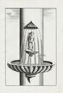 Bockler Architectura Curiosa Nova Fountain, Column Boy - Panteek Antique Prints