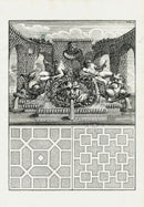 Bockler Architectura Curiosa Nova Fountain, Face - Panteek Antique Prints