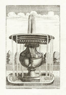 Bockler Architectura Curiosa Nova Fountain, Mascaron - Panteek Antique Prints