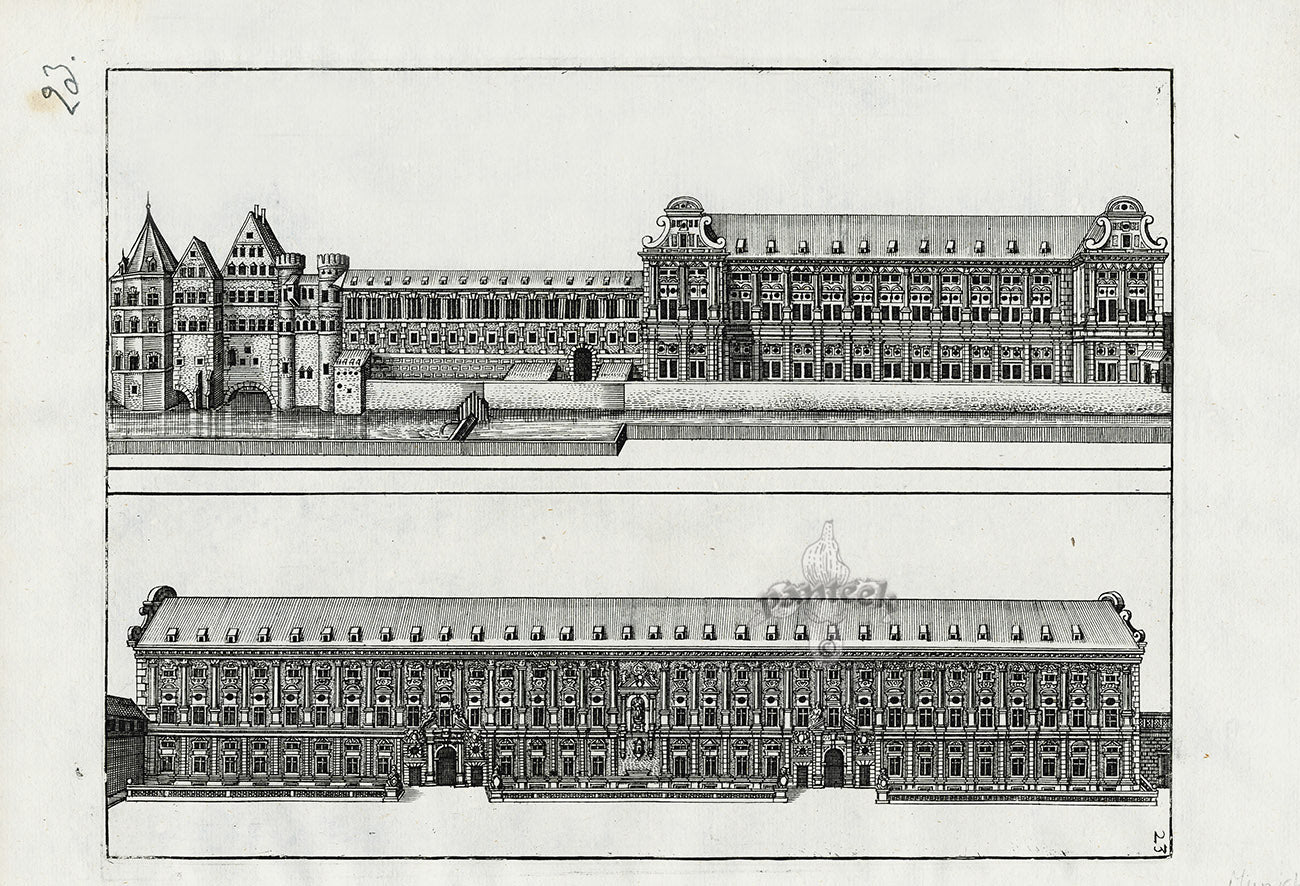 Bockler Architectura Curiosa Nova Fountain, Munich Residence