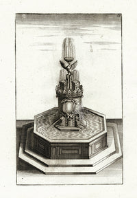 Bockler Architectura Curiosa Nova Fountain, Phoenix - Panteek Antique Prints