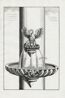 Bockler Architectura Curiosa Nova Fountain, Phoenix Nest - Panteek Antique Prints