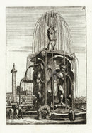 Bockler Architectura Curiosa Nova Fountain, Trajan - Panteek Antique Prints