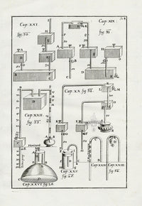 Bockler Architectura Curiosa Nova Fountain Water-Works 53 - Panteek Antique Prints