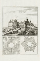 Bockler Architectura Curiosa Nova Mazes, Altenburg Palace - Panteek Antique Prints