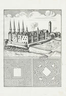 Bockler Architectura Curiosa Nova Mazes, Square - Panteek Antique Prints