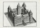 Bockler Architectura Curiosa Nova Mote, Johannisburg Castle - Panteek Antique Prints