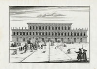 Bockler Architectura Curiosa Nova Pitti Palace - Panteek Antique Prints