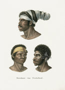 Bodmer Indigenous Peoples of the World Antique Print 1845 Aborigines - Panteek Antique Prints