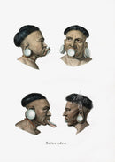 Bodmer Indigenous Peoples of the World Antique Print 1845 Botocuden - Panteek Antique Prints