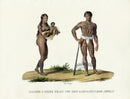 Bodmer Indigenous Peoples of the World Antique Print 1845 Caroline Islands Inhabitants - Panteek Antique Prints