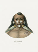 Bodmer Indigenous Peoples of the World Antique Print 1845 Maxuruna - Panteek Antique Prints
