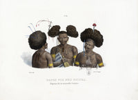 Bodmer Indigenous Peoples of the World Antique Print 1845 New Guinea - Panteek Antique Prints
