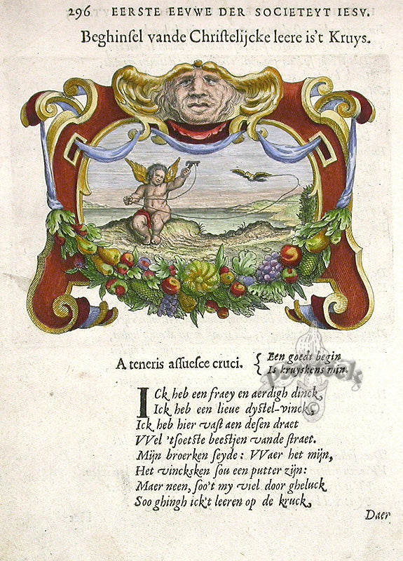 Bolland 1640 Mythology Emblem Print Embrace Challenges Early