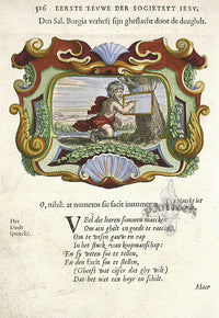 Bolland 1640 Mythology Emblem Print Innumerable Numbers - Panteek Antique Prints