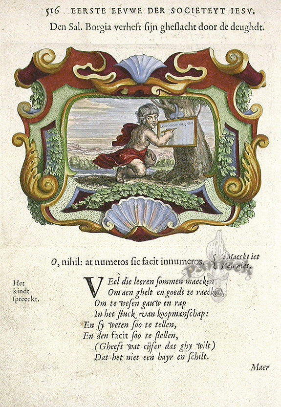 Bolland 1640 Mythology Emblem Print Innumerable Numbers