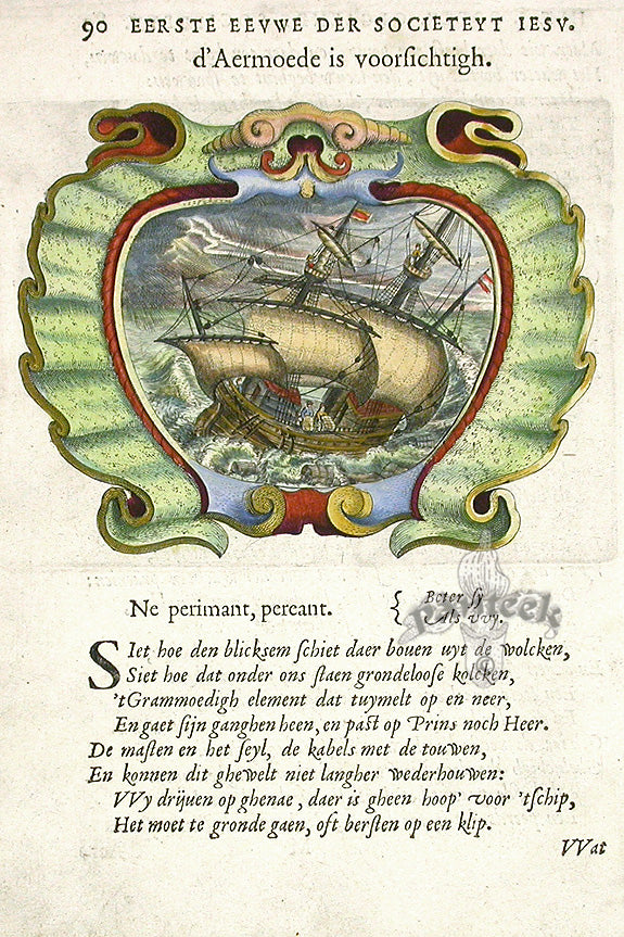 Bolland 1640 Mythology Emblem Print Perish or Not