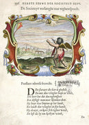 Bolland 1640 Mythology Emblem Print Perservere - Panteek Antique Prints