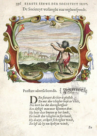 Bolland 1640 Mythology Emblem Print Perservere - Panteek Antique Prints