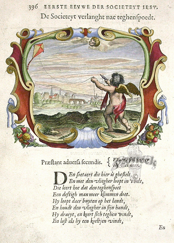 Bolland 1640 Mythology Emblem Print Perservere