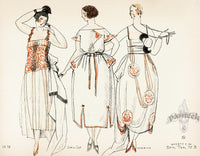 Bon Ton Fashion Prints Croquis de Modes d'Ete - Panteek Antique Prints