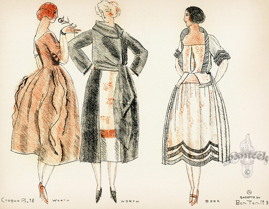 Bon Ton Fashion Prints Croquis de Modes d'Ete