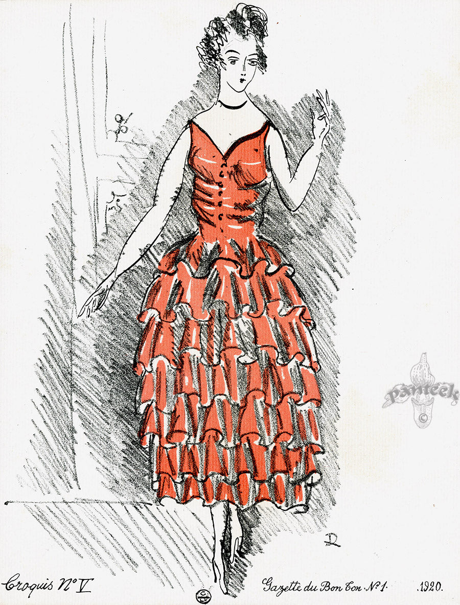 Bon Ton Fashion Prints Croquis de Modes, R Dufy - Panteek Antique Prints