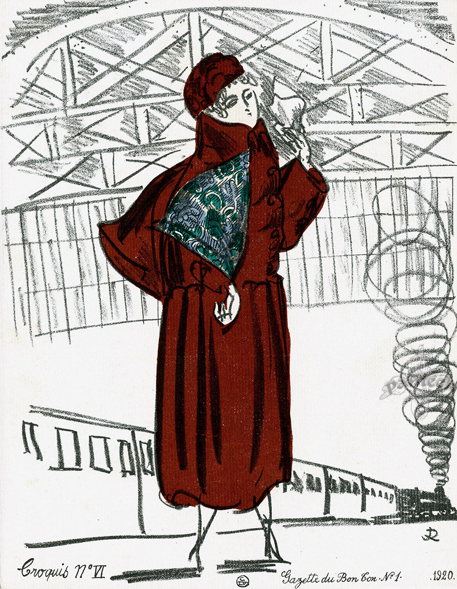 Bon Ton Fashion Prints Croquis de Modes, R Dufy - Panteek Antique Prints