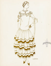 Bon Ton Fashion Prints Croquis Douze Robes - Panteek Antique Prints