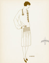 Bon Ton Fashion Prints Croquis Douze Robes - Panteek Antique Prints