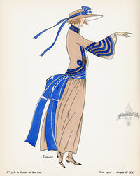 Bon Ton Fashion Prints Croquis Le Ruban - Panteek Antique Prints