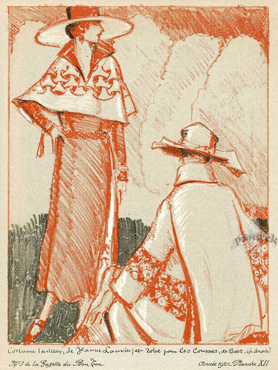 Bon Ton Fashion Prints Croquis Les Modes en l'an de Grace